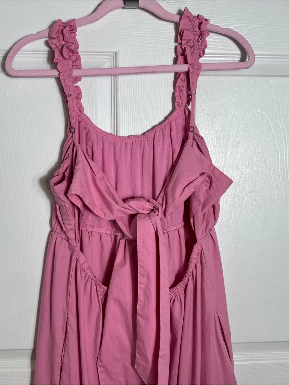 Abercrombie & Fitch Pink Open‎ Back Maxi Dress XLP Petite
